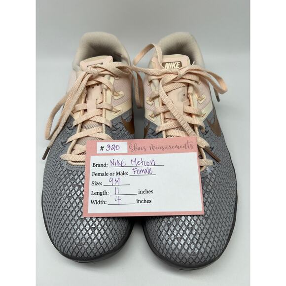 Nike Metcon Silver & Peach 004 Sticky RB Sneakers Size 9M - Picture 11 of 11